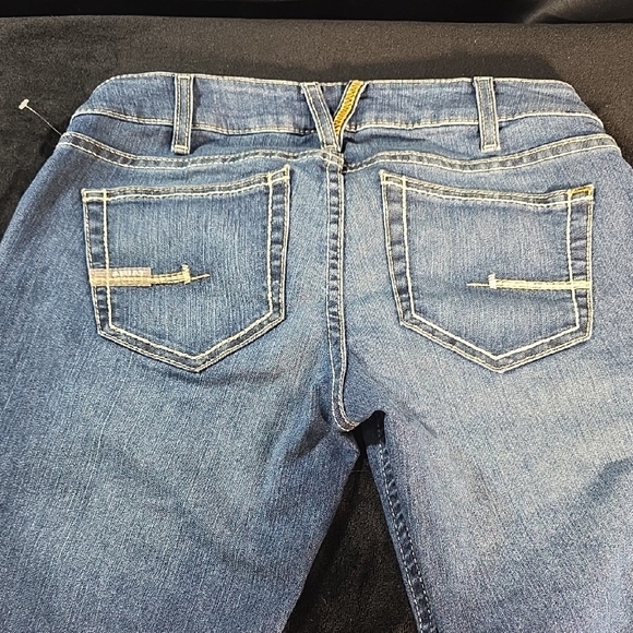 Ariat Rebar Mid Rise Straight Blue Denim - Picture 6 of 9